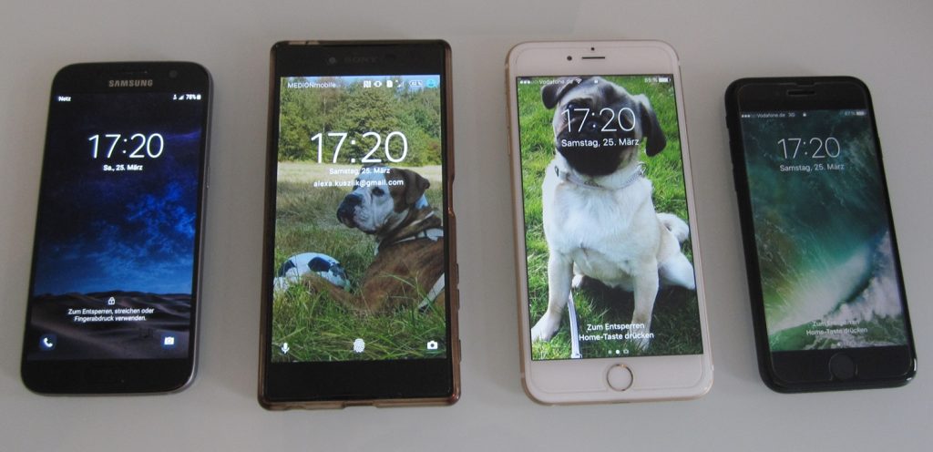 Kamera Test - aktuelle Handys im direkten Vergleich: Samsung S7, Sony Z5 Premium, Iphone 6S Plus und Iphone 7