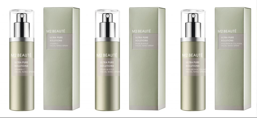 Test: M2 Beauté Facial Nano Spray: Vitamin C, Pearl & Gold, Hyaluron & Collagen -> Anti-Aging, Anti-Hyperpigmentierung