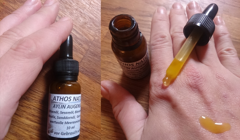 Test Naturkosmetik: Athos 'Aylin' Augenserum gegen Falten, Augenringe, Tränensäcke aus Griechenland/ + Wundersalbe gegen Psoriasis